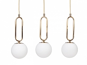 Подвесной светильник MyFar Pierre MR1167-1P цвет плафона/подвески Белый, цвет арматуры Латунь-3