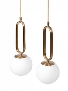 Подвесной светильник MyFar Pierre MR1167-1P цвет плафона/подвески Белый, цвет арматуры Латунь-4