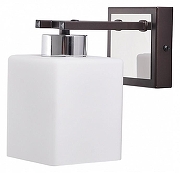 Бра MyFar Eileen MR1500-1W цвет плафона/подвески Белый, цвет арматуры Коричневый, Хром