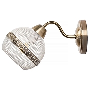 Бра MyFar Frank MR1650-1W цвет плафона/подвески Белый, Бронза, цвет арматуры Бронза-2