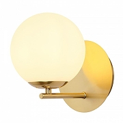 Бра MyFar Aerton MR1944-1W цвет плафона/подвески Белый, цвет арматуры Латунь-1