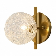 Бра MyFar Francis MR2071-1W цвет плафона/подвески Прозрачный, цвет арматуры Латунь-2