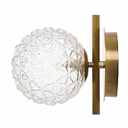 Бра MyFar Francis MR2072-1W цвет плафона/подвески Прозрачный, цвет арматуры Латунь-1