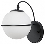 Бра MyFar Julian MR2290-1W цвет плафона/подвески Белый, цвет арматуры Черный