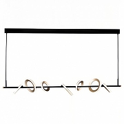 Подвесной светильник Mizi`en Craving MZ46379S-L7 цвет плафона/подвески Золото, цвет арматуры Черный