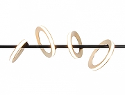 Подвесной светильник Mizi`en Craving MZ46379S-L7 цвет плафона/подвески Золото, цвет арматуры Черный-3