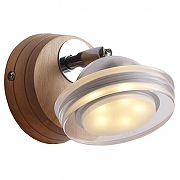 Бра Lucia Tucci Natura Natura W075.1 Led цвет плафона/подвески Прозрачный, цвет арматуры Коричневый, Хром