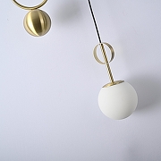 Подвесной светильник Imperiumloft NEWTON NEWTON01 цвет плафона/подвески Белый, цвет арматуры Латунь-6