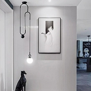 Подвесной светильник Imperiumloft NEWTON newton-black01 цвет плафона/подвески Белый, цвет арматуры Черный-3