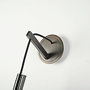 Бра Imperiumloft NIGHT WALL NIGHT-WALL01 цвет плафона/подвески Серый, цвет арматуры Коричневый, Черный-10