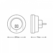 Ночник Gauss NS001 цвет Белый-2