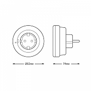 Ночник Gauss NS002 цвет Белый-2
