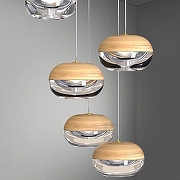 Подвесной светильник Imperiumloft Odveig Light Brown odveig01 цвет плафона/подвески Коричневый, Прозрачный, цвет арматуры Белый-3