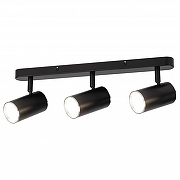 Спот Эра OL35-3 BK цвет плафона/подвески Черный, цвет арматуры Черный