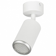 Спот Эра OL55 WH/SL цвет плафона/подвески Белый, Серебро, цвет арматуры Белый