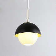 Подвесной светильник Imperiumloft Olve OLVE01 цвет плафона/подвески Белый, Черный, цвет арматуры Латунь, Черный-2