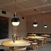 Подвесной светильник Imperiumloft Olve OLVE01 цвет плафона/подвески Белый, Черный, цвет арматуры Латунь, Черный-8