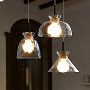 Подвесной светильник Imperiumloft OMG Glass Tree omg-glass01 цвет плафона/подвески Прозрачный, цвет арматуры Коричневый-1