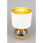 Настольная лампа Omnilux Abbadia OML-16204-01 цвет плафона/подвески Белый, цвет арматуры Золото-4