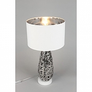 Настольная лампа Omnilux Borselli OML-19414-01 цвет плафона/подвески Белый, цвет арматуры Хром-2