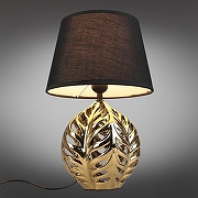 Настольная лампа Omnilux Murci OML-19514-01 цвет плафона/подвески Черный, цвет арматуры Золото-1