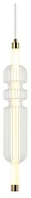 Подвесной светильник Omnilux Vepri OML-51806-05 цвет плафона/подвески Прозрачный, цвет арматуры Латунь