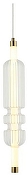 Подвесной светильник Omnilux Vepri OML-51816-05 цвет плафона/подвески Прозрачный, цвет арматуры Латунь