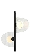 Подвесной светильник Omnilux Cennina OML-52406-02 цвет плафона/подвески Белый, Прозрачный, цвет арматуры Черный