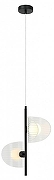 Подвесной светильник Omnilux Cennina OML-52406-02 цвет плафона/подвески Белый, Прозрачный, цвет арматуры Черный-1