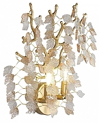 Бра Omnilux Cavriglia OML-52801-02 цвет плафона/подвески Прозрачный, Оранжевый, цвет арматуры Золото