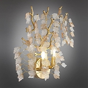 Бра Omnilux Cavriglia OML-52801-02 цвет плафона/подвески Прозрачный, Оранжевый, цвет арматуры Золото-1