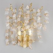 Бра Omnilux Cavriglia OML-52801-02 цвет плафона/подвески Прозрачный, Оранжевый, цвет арматуры Золото-2