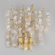 Бра Omnilux Cavriglia OML-52801-02 цвет плафона/подвески Прозрачный, Оранжевый, цвет арматуры Золото-4