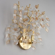 Бра Omnilux Cavriglia OML-52801-02 цвет плафона/подвески Прозрачный, Оранжевый, цвет арматуры Золото-5