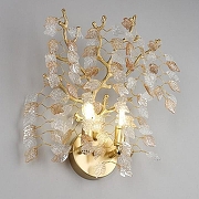 Бра Omnilux Cavriglia OML-52801-02 цвет плафона/подвески Прозрачный, Оранжевый, цвет арматуры Золото-6