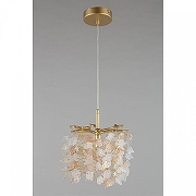 Подвесной светильник Omnilux Cavriglia OML-52806-01 цвет плафона/подвески Прозрачный, Оранжевый, цвет арматуры Золото-3