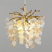 Подвесной светильник Omnilux Cavriglia OML-52806-01 цвет плафона/подвески Прозрачный, Оранжевый, цвет арматуры Золото-5