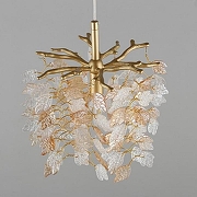 Подвесной светильник Omnilux Cavriglia OML-52806-01 цвет плафона/подвески Прозрачный, Оранжевый, цвет арматуры Золото-6