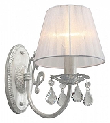 Бра Omnilux Bantine OML-53211-01 цвет плафона/подвески Белый, Прозрачный, цвет арматуры Белый