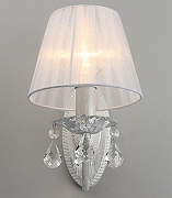 Бра Omnilux Bantine OML-53211-01 цвет плафона/подвески Белый, Прозрачный, цвет арматуры Белый-2