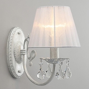 Бра Omnilux Bantine OML-53211-01 цвет плафона/подвески Белый, Прозрачный, цвет арматуры Белый-3