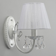 Бра Omnilux Bantine OML-53211-01 цвет плафона/подвески Белый, Прозрачный, цвет арматуры Белый-4