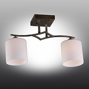 Светильник на штанге Omnilux Pisticci OML-55317-02 цвет плафона/подвески Белый, цвет арматуры Бронза-1