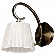 Бра Omnilux Laveno OML-56101-01 цвет плафона/подвески Белый, цвет арматуры Бронза