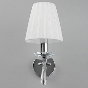 Бра Omnilux Breguzzo OML-57701-01 цвет плафона/подвески Белый, Прозрачный, цвет арматуры Хром-1