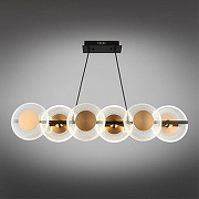 Подвесной светильник Omnilux Crocetta OML-59703-06 цвет плафона/подвески Бронза, Прозрачный, цвет арматуры Бронза, Черный-10