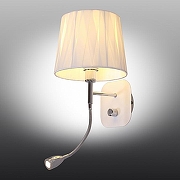 Бра с подсветкой Omnilux Correto OML-62501-02 цвет плафона/подвески Белый, цвет арматуры Хром-3