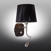 Бра с подсветкой Omnilux Monteluco OML-62611-02 цвет плафона/подвески Черный, цвет арматуры Хром-1