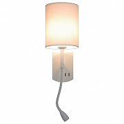 Бра с подсветкой Omnilux Ocricchio OML-62701-02 цвет плафона/подвески Белый, цвет арматуры Белый