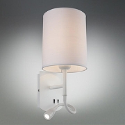 Бра с подсветкой Omnilux Ocricchio OML-62701-02 цвет плафона/подвески Белый, цвет арматуры Белый-1